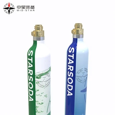 60L 425g aliminyòm bwason Co2 silenn